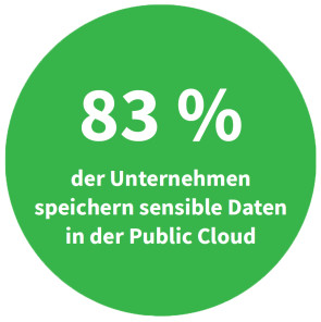 Unternehmen mit sensiblen Daten in der Public Cloud