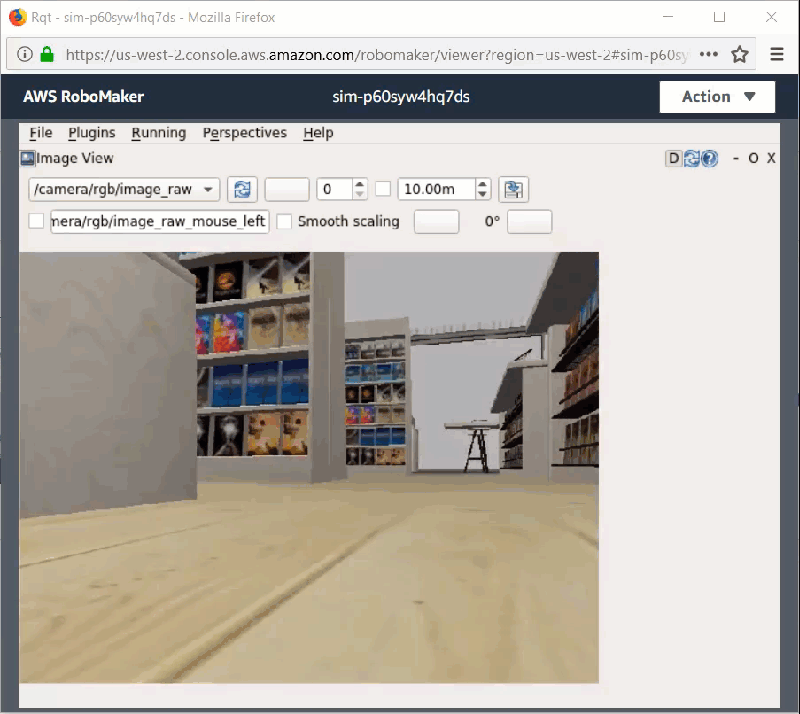 RoboMaker aus Sicht des Roboters