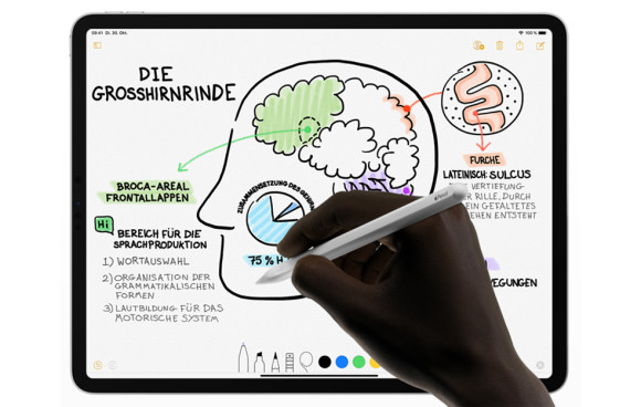 Schreiben auf dem iPad mit Pencil  