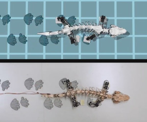Prähistorisches Tier als Roboter