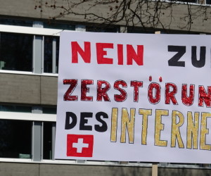 Demo gegen Leistungsschutzrecht und EU-Urheberrecht