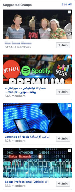 Der Algorithmus von Facebook schlägt weitere Hacker-Gruppen vor