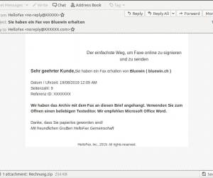 Warnung vor Ransomware als «Fax-Anhang»