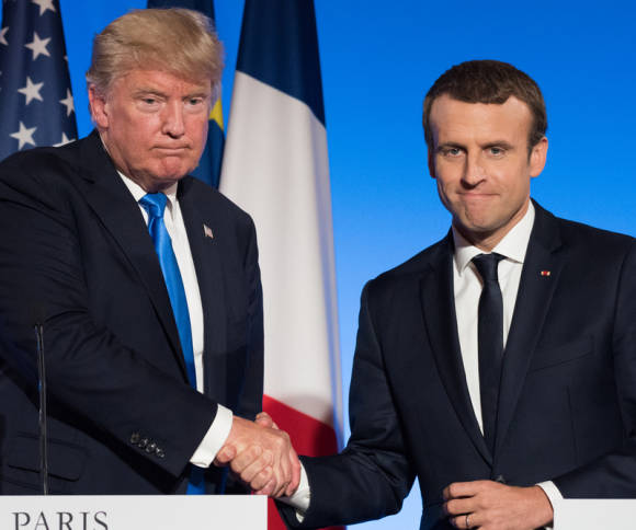 Trump und Macron  