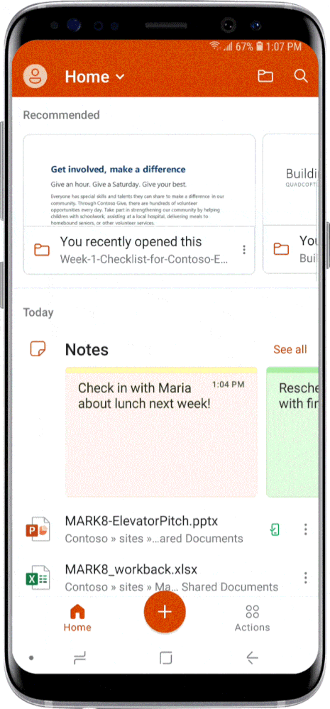 Word, Excel und Powepoint in einer App vereint