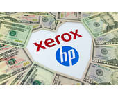 Xerox-HP Logos mit Geld