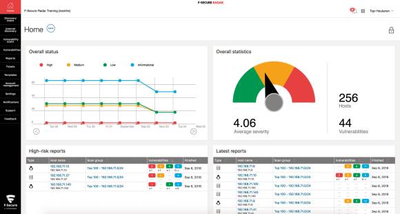 F-Secure Radar Dashboard