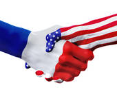 Frankreich und USA schütteln die Hände