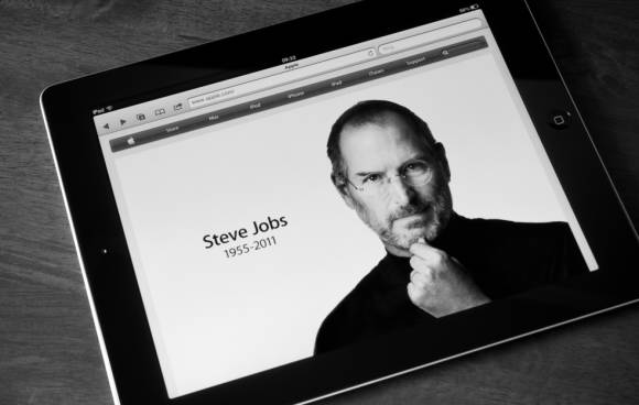 Steve Jobs auf dem iPad 