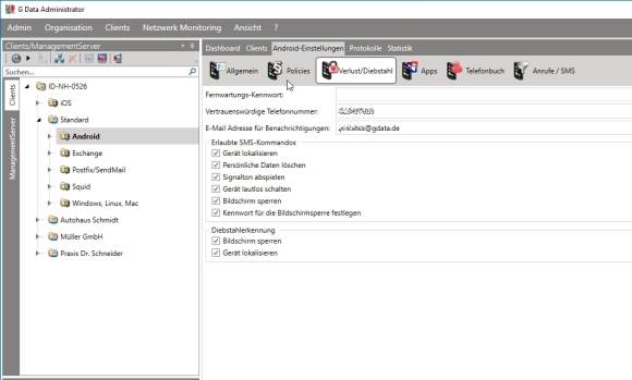 G-Data MDM unter Android