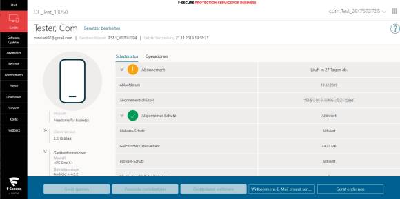 F-Secure PSB mobile Geräte