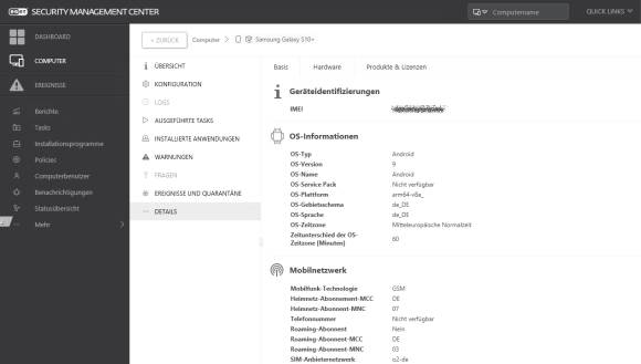 ESET MDM-Client Details