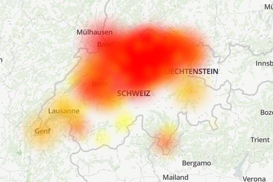Wieder einmal melden Swisscom-User in der Deutschschweiz haufenweise Probleme mit ihrem Provider