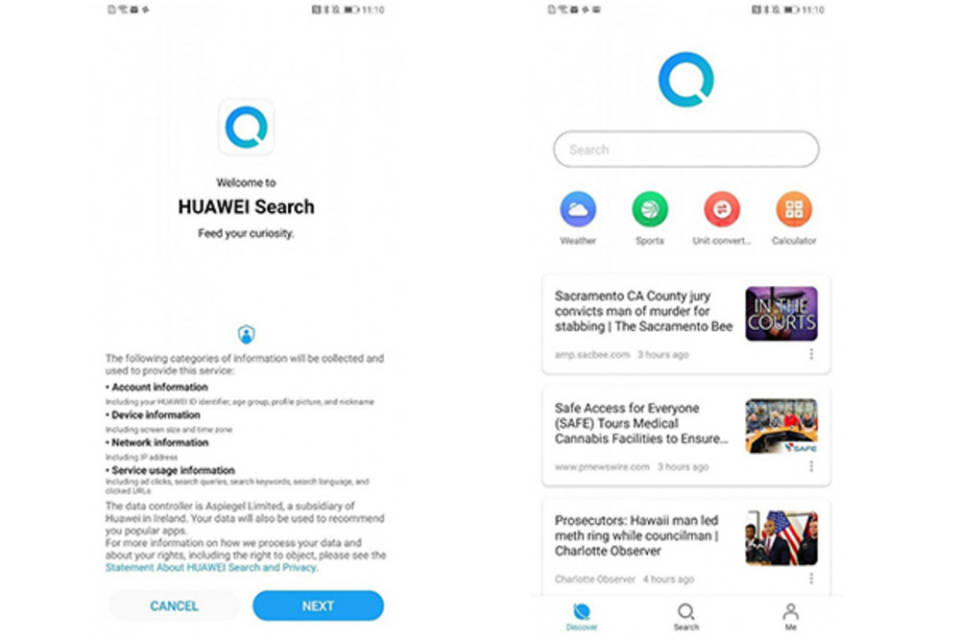 Huawei testet eigene Such-App für Smartphones