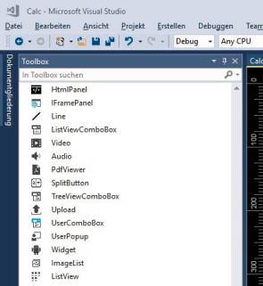 Screenshot Visual Studio