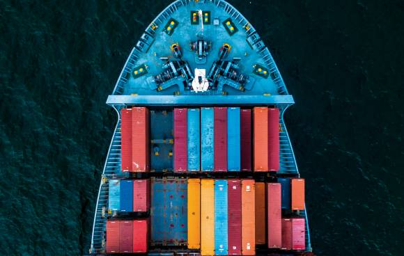 Container-Schiff 