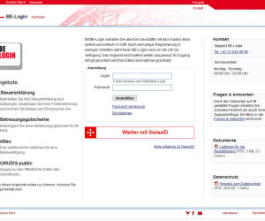 Kanton Bern setzt für BE-Login die SwissID ein