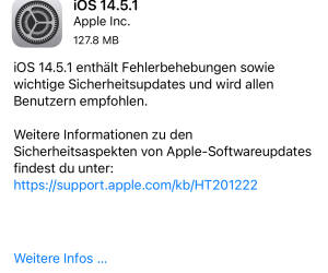 Apple rät dringend zu Updates