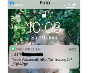 NCSC warnt vor «Neue Voicemail»-SMS