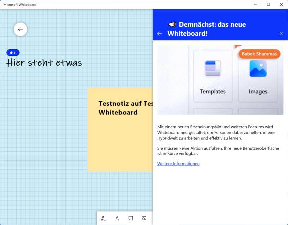 Screenshot Whiteboard-App