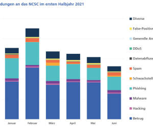 Doppelt so viele gemeldete Cybervorfälle in der Schweiz