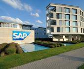 Aussenansicht der SAP-Firmenzentrale in Walldorf