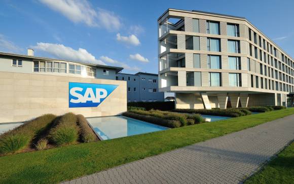 Aussenansicht der SAP-Firmenzentrale in Walldorf 