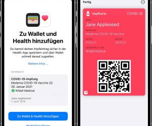 Schweizer Covid-Zertifikate bald direkt in Wallet und Apple Health integrierbar