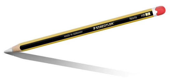 Die Silikon-Hülle über dem Apple Pencil orientiert sich optisch an den klassischen Bleistiften
