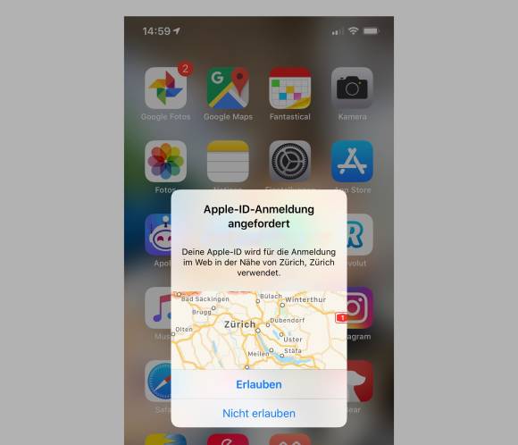 Apple verwendet andere Apple-Geräte, die als vertrauenswürdig deklariert sind