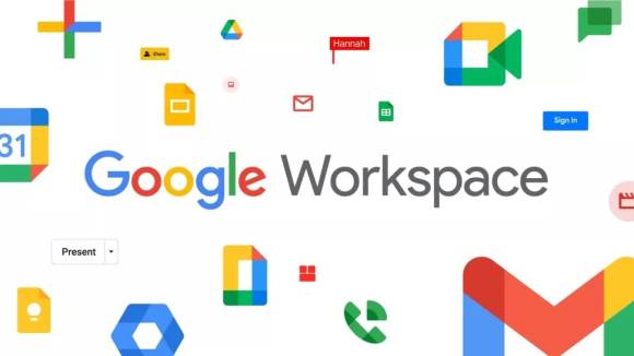 Buntes Google-Workspace-Banner 