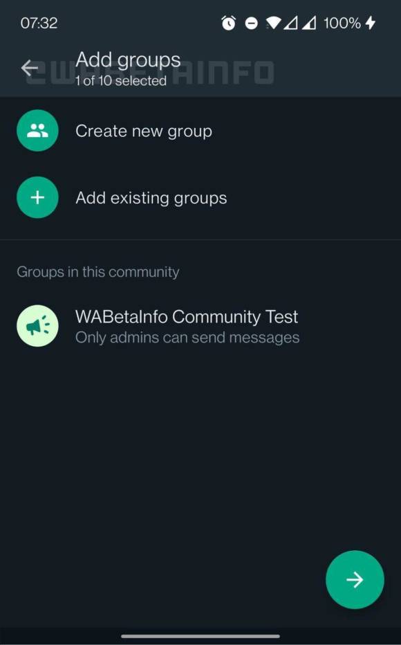 Community-Feature bei WhatsApp