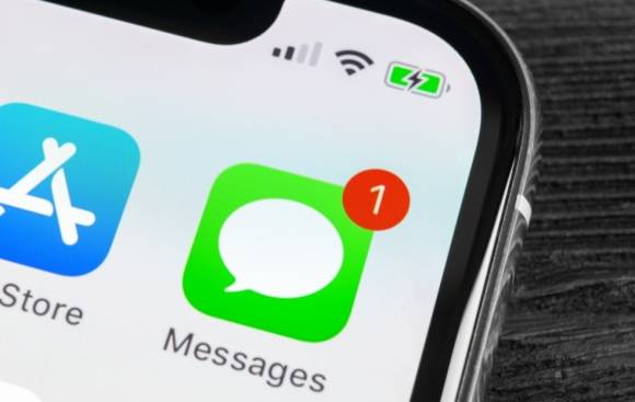 Icon von Apple Messages auf einem iPhone 