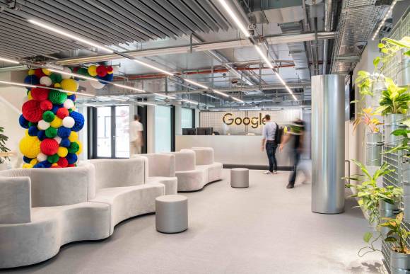 Googles Empfangsschalter an der Europaallee, Zürich 