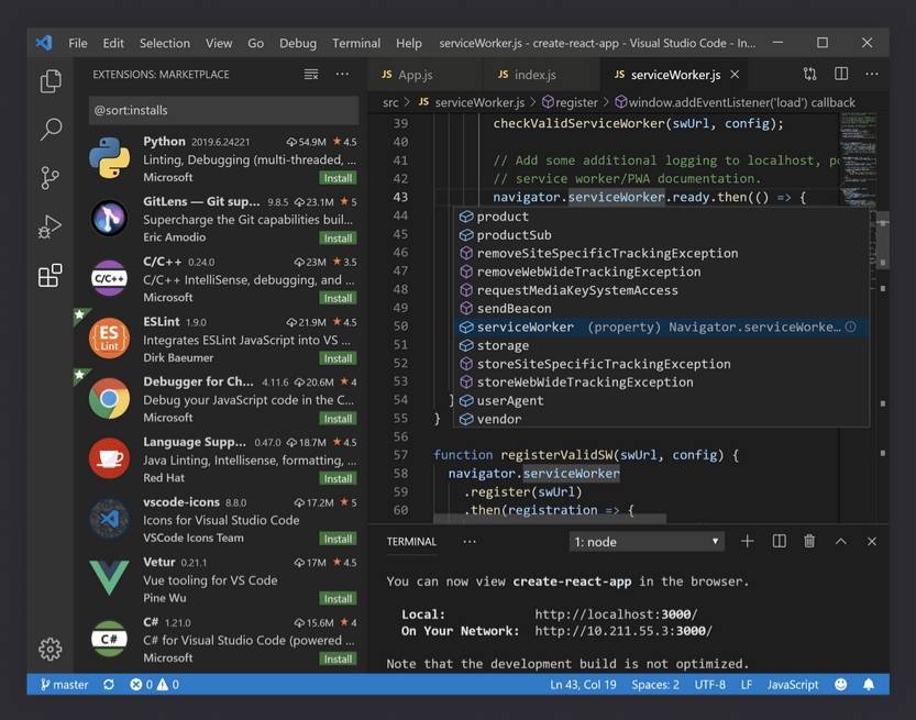 Visual Studio Code Entwickelt, um zu spalten computerworld.ch