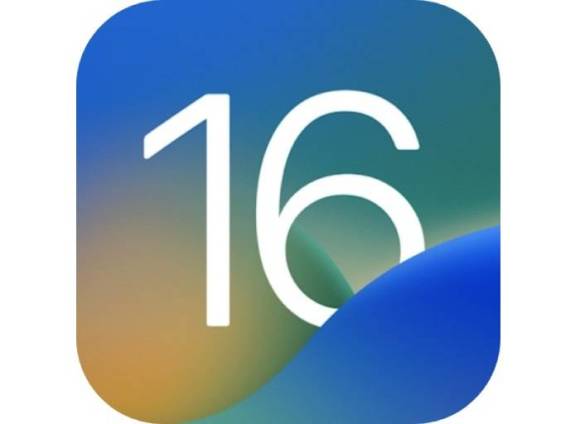 Logo von iOS 16 