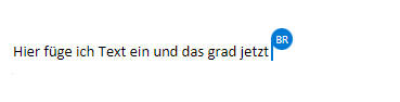 Bild 8: Änderungen der Team-Mitglieder werden live angezeigt Ein Symbol zeigt bei einem Textabschnitt, wer diesen jetzt gerade bearbeitet