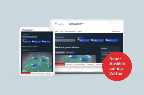 Banner von MeteoSchweiz 