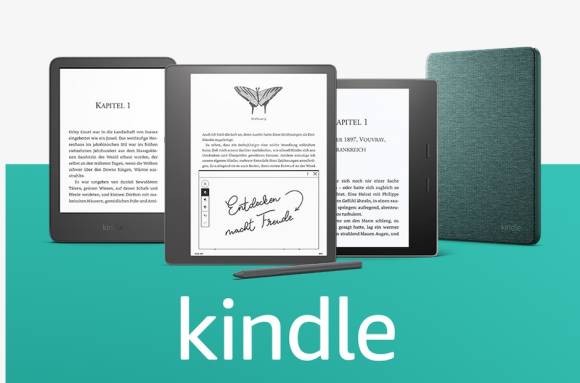 Drei verschiedene Amazon Kindle Modelle