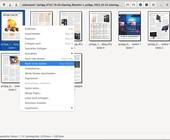 Screenshot zeigt PDF-Arranger mit ein paar Beispiel-PDFs