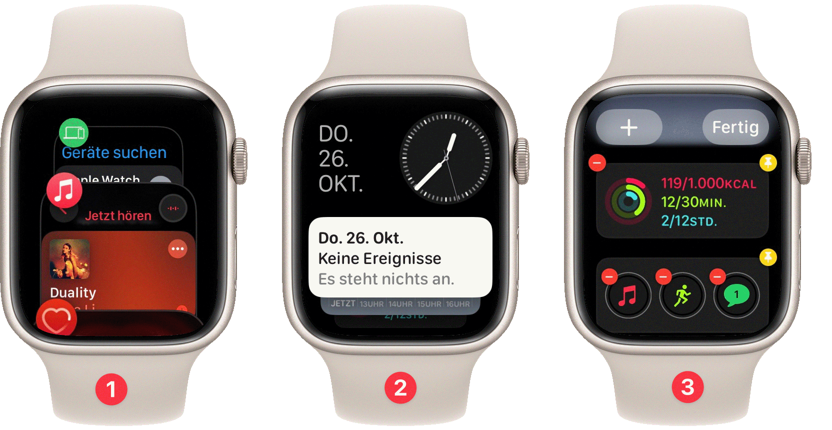 Anpassen der Favoriten im Dock