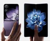 Die Xiaomi Mix Flip (li.) und Mix Fold 4 