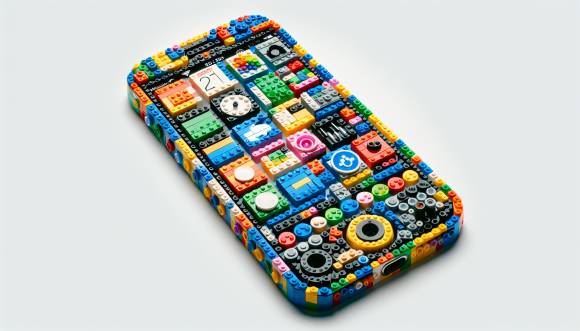 iPhone aus Legosteinen 