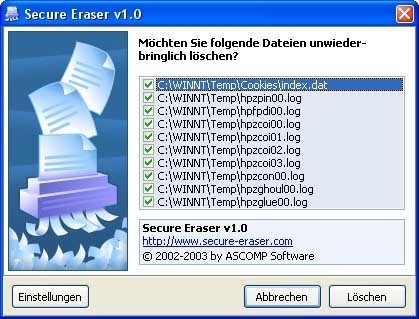 Eraser shredder store