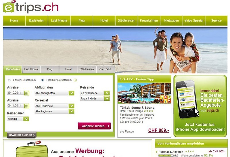 Schnell in die Ferien mit Etrips.ch computerworld.ch