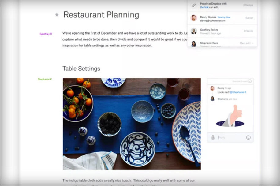 dropbox paper google docs dropbox paper google docs