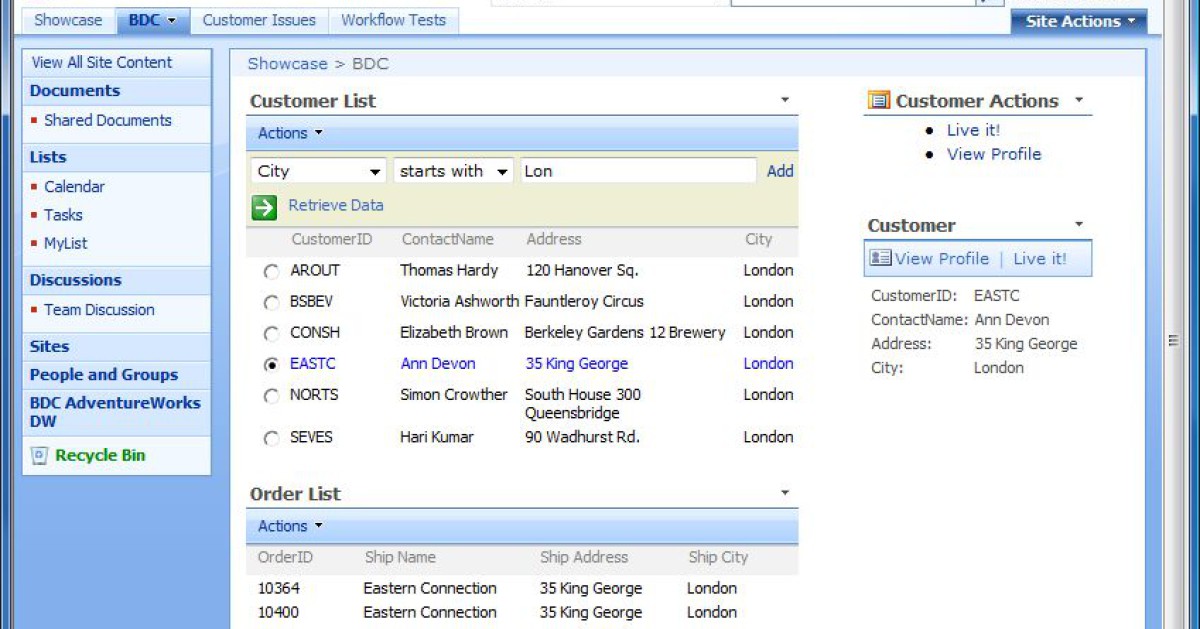 SharePoint - Datenbrücken mit dem Business Data Catalog - computerworld.ch