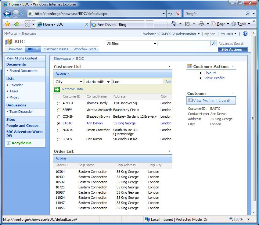 SharePoint Datenbrücken mit dem Business Data Catalog computerworld.ch