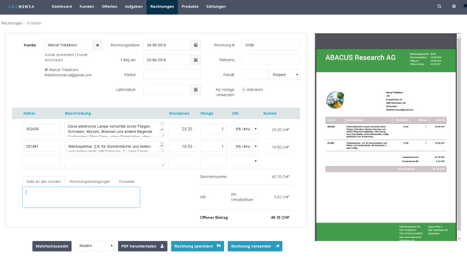 Abacus Pläne Mit Dem Kostenlosen Abaninja Computerworldch