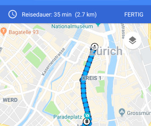 Google Maps nun mit Zwischenstationen